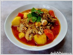 มัสมั่นไก่ไข่นกกระทา 