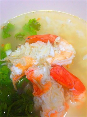 ข้าวต้มกุ้งแม่น้ำ