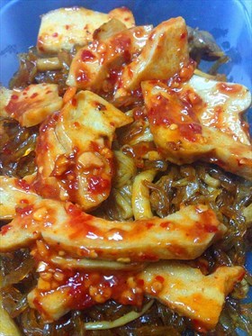 วุ้นเส้นอบเห็ดสามอย่าง
